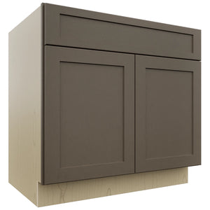 Fabuwood Galaxy Mocha B36SDF Base Standard Cabinet, Front View