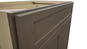 Fabuwood Galaxy Mocha B36SDF Base Standard Cabinet, Detail View