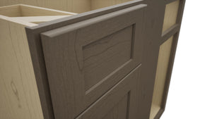 Fabuwood Galaxy Mocha BLB39/42 Base Corner Blind Cabinet, Detail View