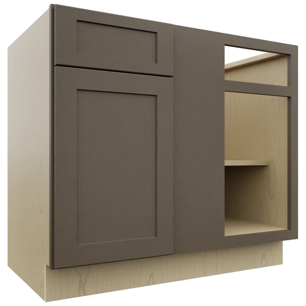 Fabuwood Galaxy Mocha BLB42/45 Base Corner Blind Cabinet, Front View