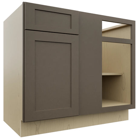 Fabuwood Galaxy Mocha BLB42/45 Base Corner Blind Cabinet, Front View
