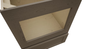 Fabuwood Galaxy Mocha BMC24 Base Microwave Cabinet, Detail View