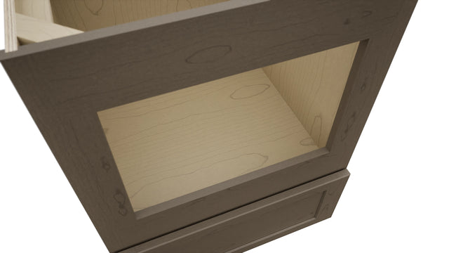 Fabuwood Galaxy Mocha BMC24 Base Microwave Cabinet, Detail View