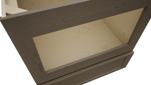 Fabuwood Galaxy Mocha BMC30 Base Microwave Cabinet, Detail View