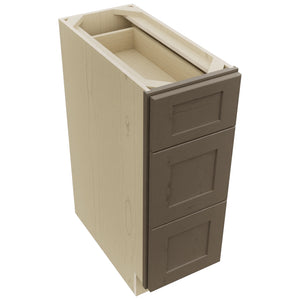 Fabuwood Galaxy Mocha DB12 Base 3 Drawers Cabinet, Top View