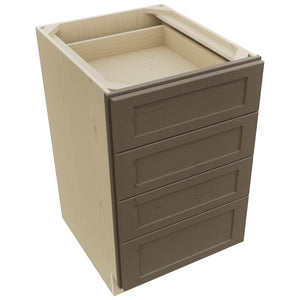 Fabuwood Galaxy Mocha DB21-4 Base 4 Drawers Cabinet, Top View