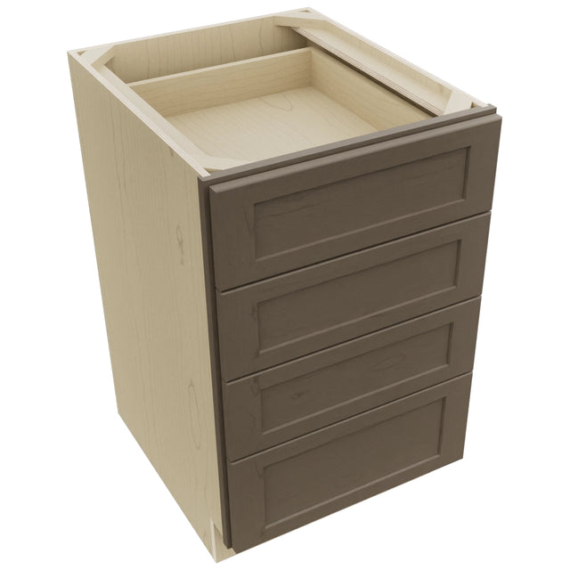 Fabuwood Galaxy Mocha DB21-4 Base 4 Drawers Cabinet, Top View