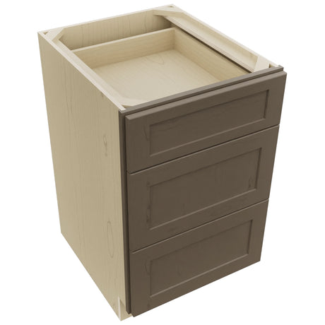 Fabuwood Galaxy Mocha DB21 Base 3 Drawers Cabinet, Top View