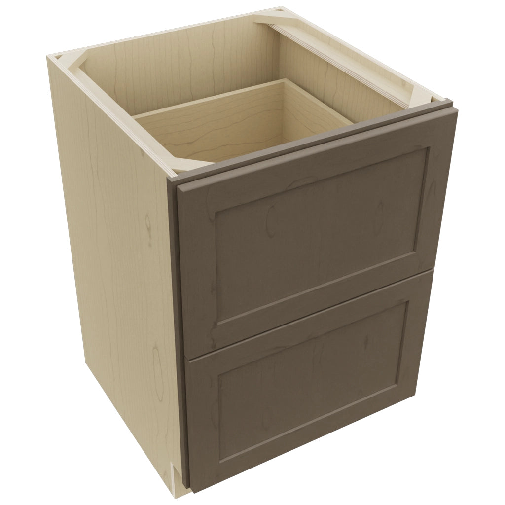 Fabuwood Galaxy Mocha DB24-2 Base 2 Drawers Cabinet, Top View