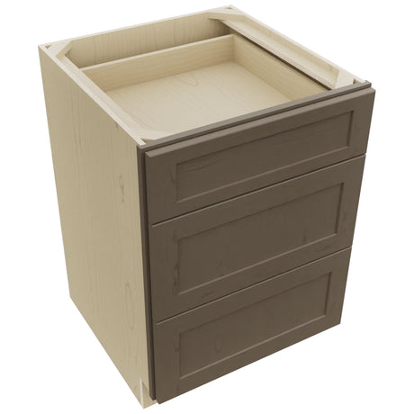 Fabuwood Galaxy Mocha DB24 Base 3 Drawers Cabinet, Top View