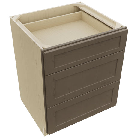 Fabuwood Galaxy Mocha DB27 Base 3 Drawers Cabinet, Top View
