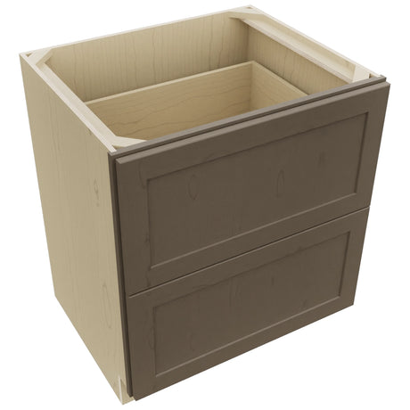 Fabuwood Galaxy Mocha DB30-2 Base 2 Drawers Cabinet, Top View