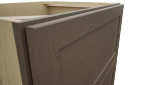 Fabuwood Galaxy Mocha DB30-2 Base 2 Drawers Cabinet, Detail View