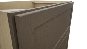 Fabuwood Galaxy Mocha DB36-2 Base 2 Drawers Cabinet, Detail View