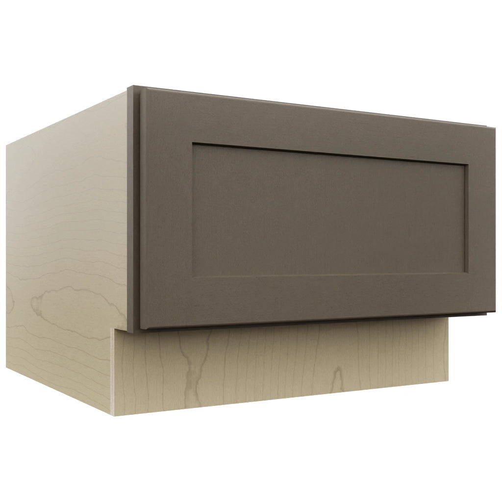Fabuwood Galaxy Mocha DBS24 Base Bench Seat Cabinet, Front View