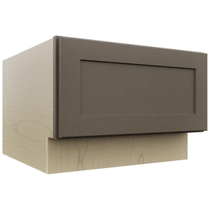 Fabuwood Galaxy Mocha DBS24 Base Bench Seat Cabinet, Front View