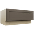 Fabuwood Galaxy Mocha DBS36 Base Bench Seat Cabinet, Front View
