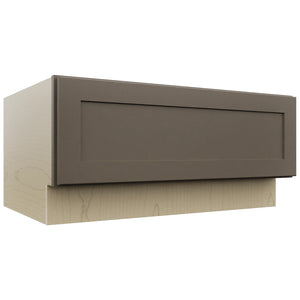Fabuwood Galaxy Mocha DBS36 Base Bench Seat Cabinet, Front View