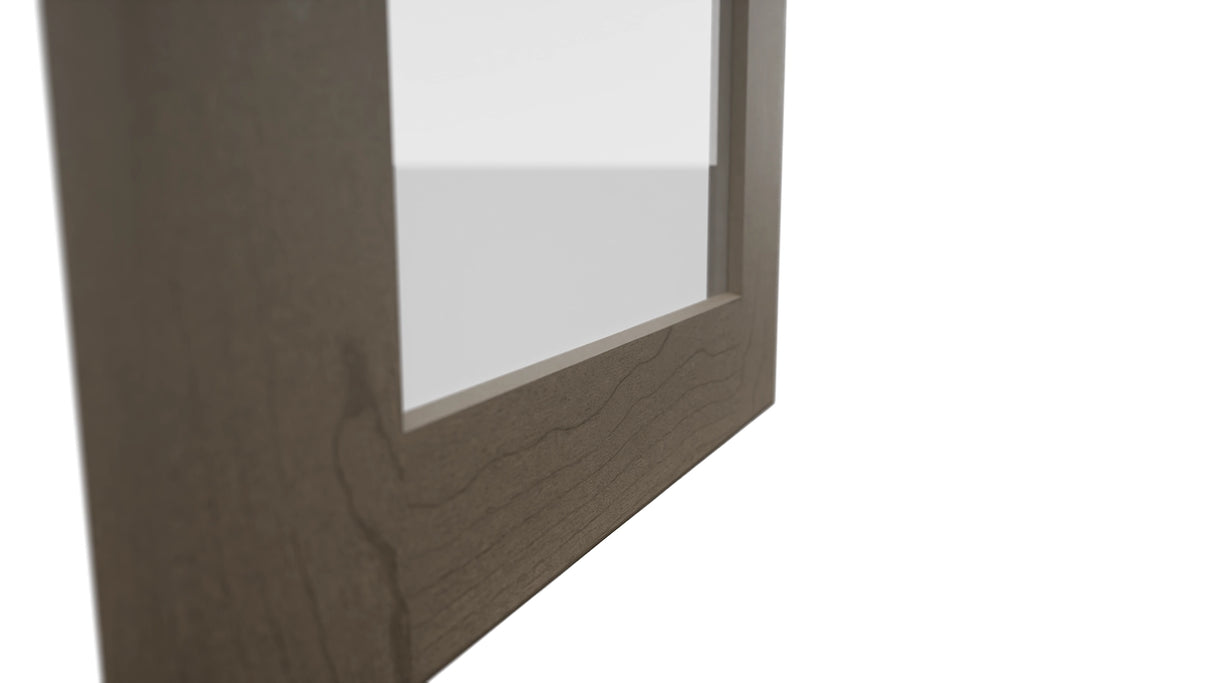 Fabuwood Galaxy Mocha DS GDW1536 Wall Glass Door, Detail View