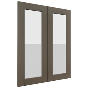 Fabuwood Galaxy Mocha DS GDW2430 Wall Glass Door, Front View