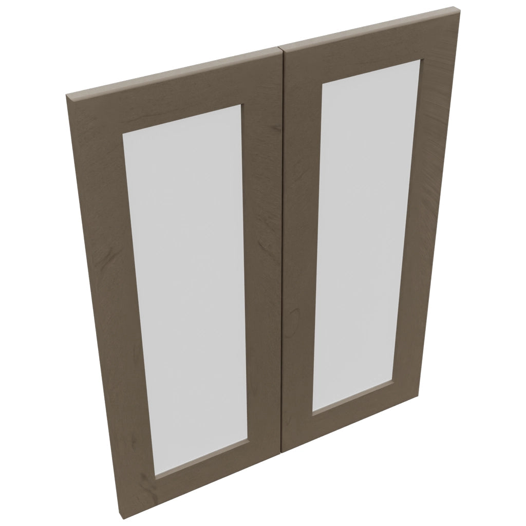 Fabuwood Galaxy Mocha DS GDW2430 Wall Glass Door, Top View