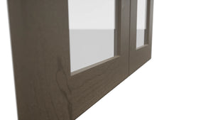 Fabuwood Galaxy Mocha DS GDW2430 Wall Glass Door, Detail View