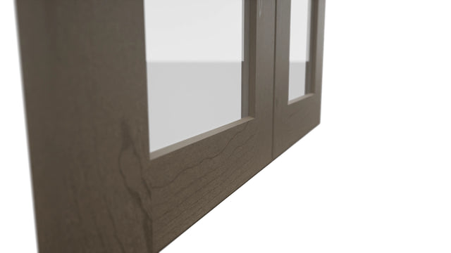 Fabuwood Galaxy Mocha DS GDW2430 Wall Glass Door, Detail View