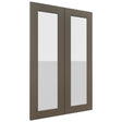 Fabuwood Galaxy Mocha DS GDW2436 Wall Glass Door, Front View