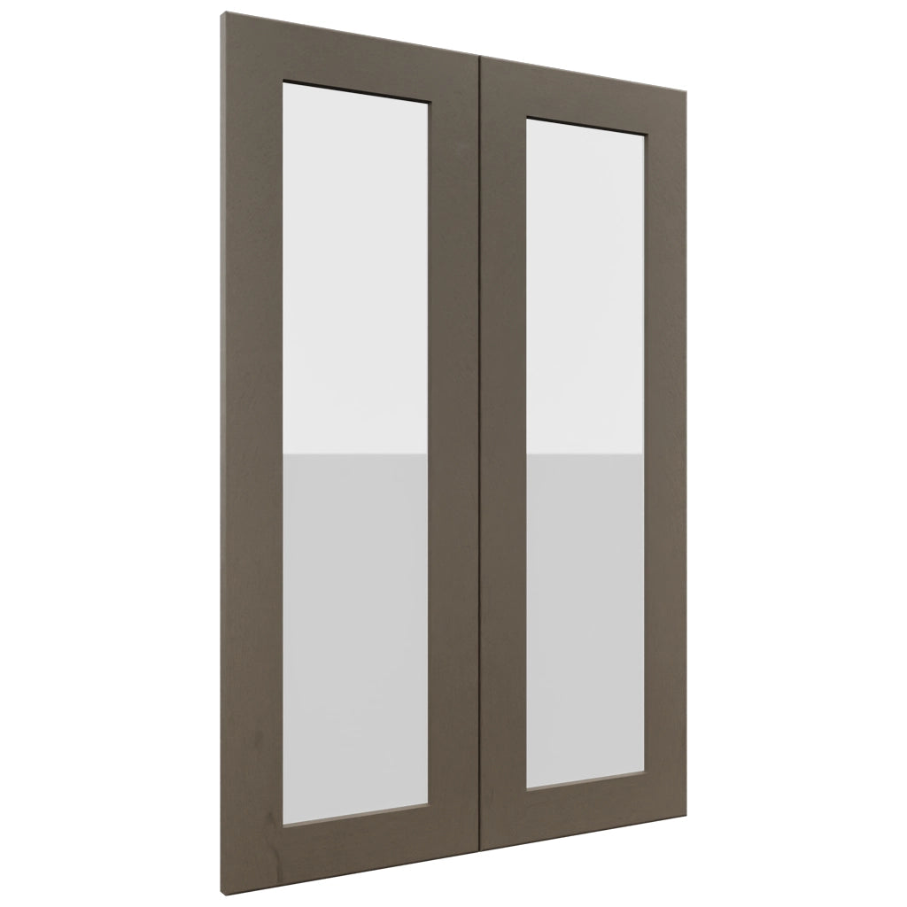Fabuwood Galaxy Mocha DS GDW2436 Wall Glass Door, Front View