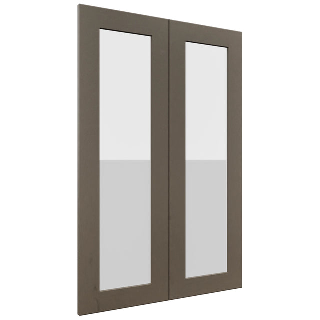 Fabuwood Galaxy Mocha DS GDW2436 Wall Glass Door, Front View