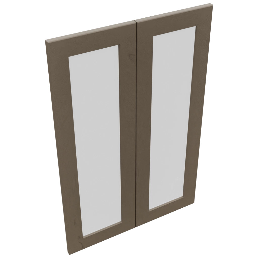Fabuwood Galaxy Mocha DS GDW2436 Wall Glass Door, Top View