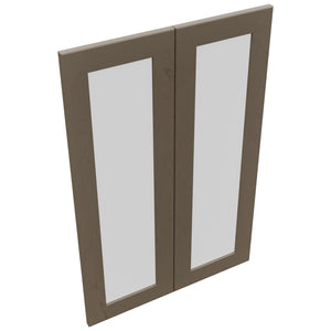Fabuwood Galaxy Mocha DS GDW2436 Wall Glass Door, Top View