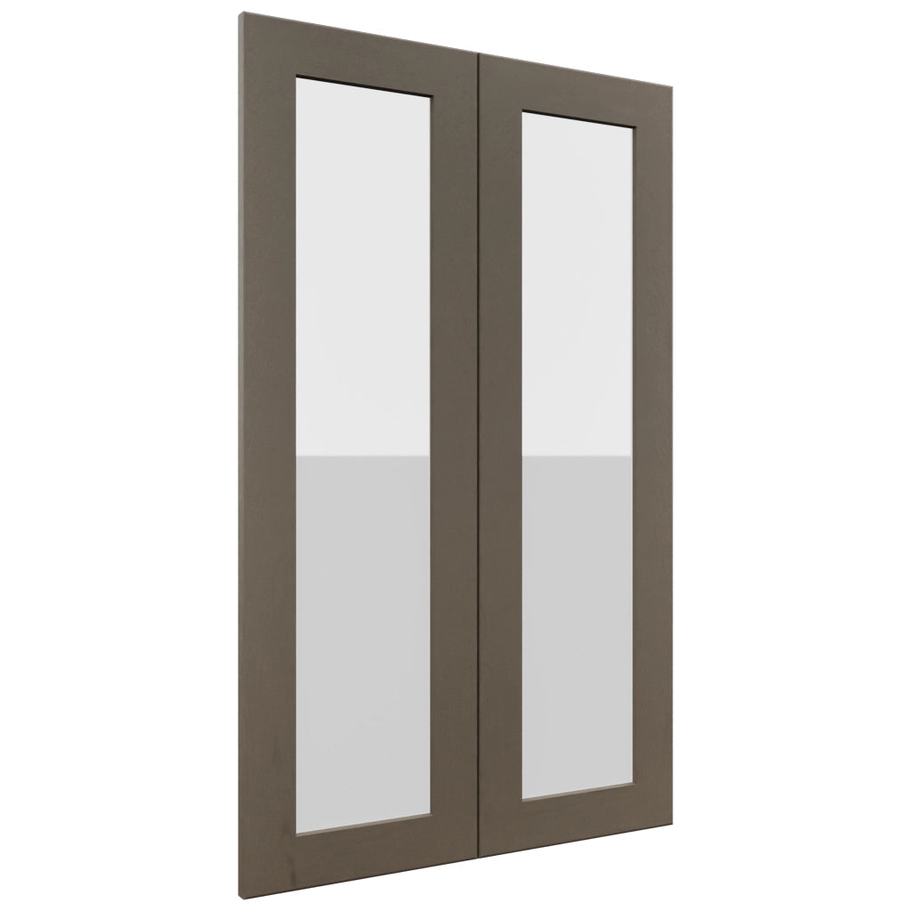 Fabuwood Galaxy Mocha DS GDW2439 Wall Glass Door, Front View