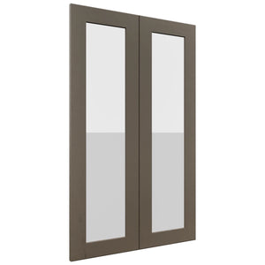 Fabuwood Galaxy Mocha DS GDW2439 Wall Glass Door, Front View