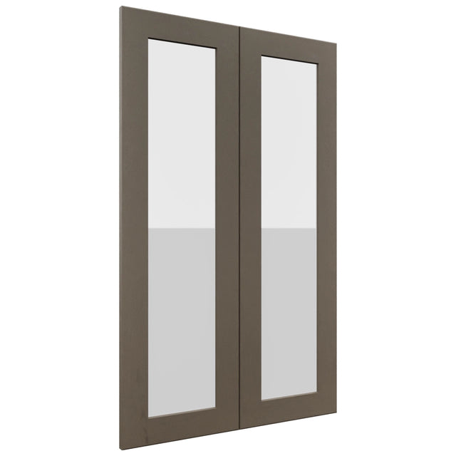 Fabuwood Galaxy Mocha DS GDW2439 Wall Glass Door, Front View