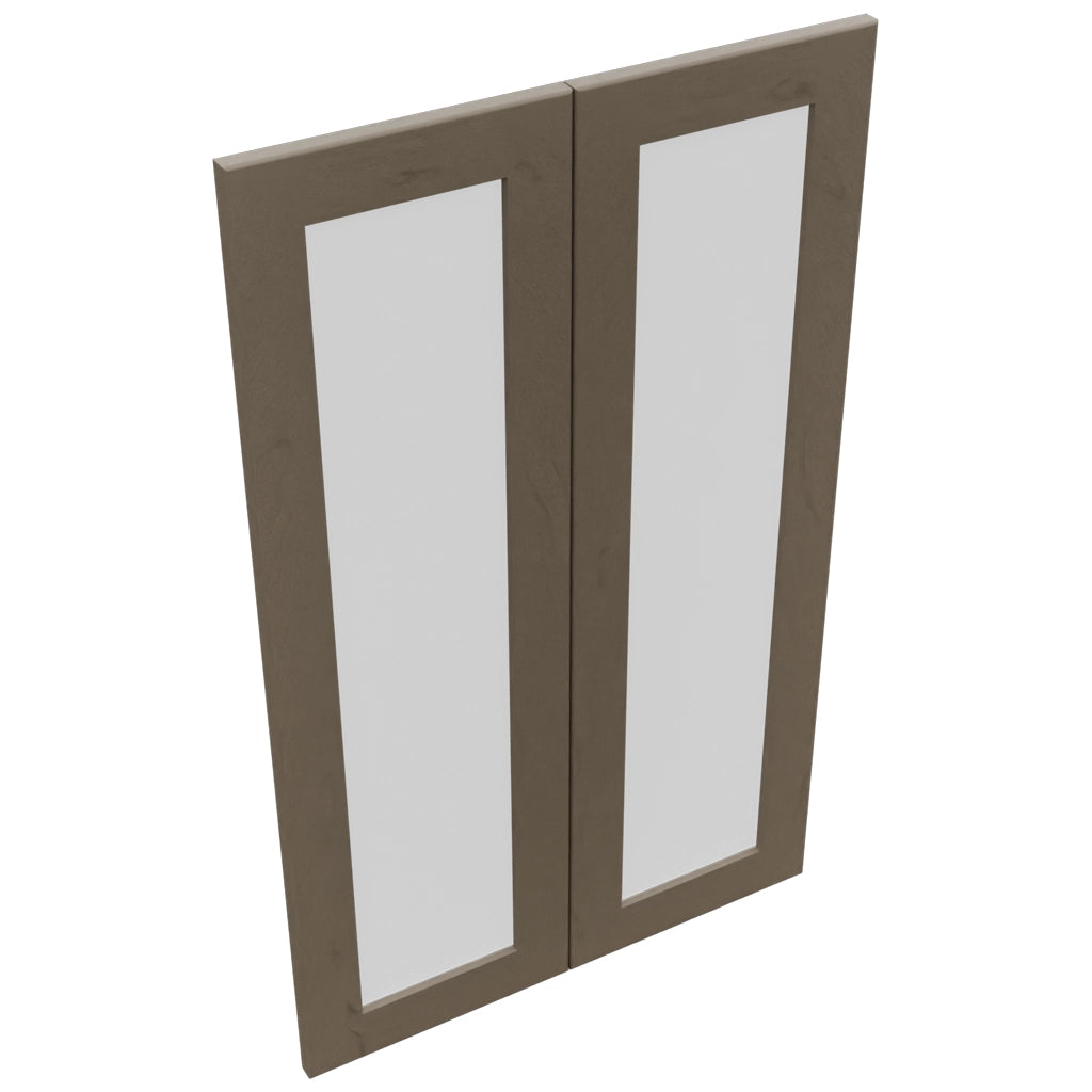 Fabuwood Galaxy Mocha DS GDW2439 Wall Glass Door, Top View