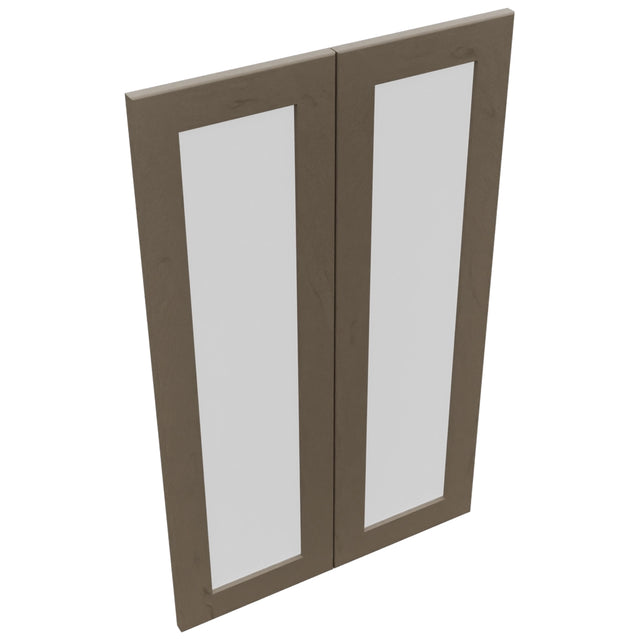 Fabuwood Galaxy Mocha DS GDW2439 Wall Glass Door, Top View