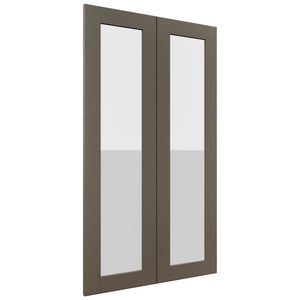 Fabuwood Galaxy Mocha DS GDW2442 Wall Glass Door, Front View
