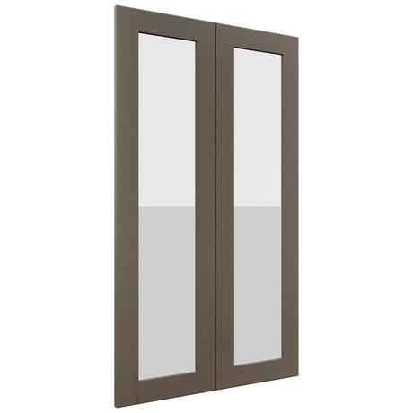 Fabuwood Galaxy Mocha DS GDW2442 Wall Glass Door, Front View