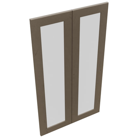 Fabuwood Galaxy Mocha DS GDW2442 Wall Glass Door, Top View