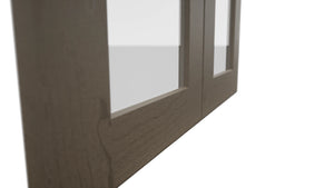 Fabuwood Galaxy Mocha DS GDW2442 Wall Glass Door, Detail View