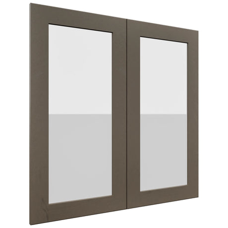 Fabuwood Galaxy Mocha DS GDW3030 Wall Glass Door, Front View