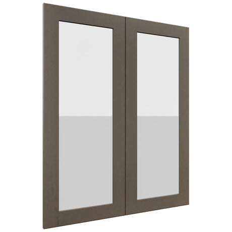 Fabuwood Galaxy Mocha DS GDW3036 Wall Glass Door, Front View