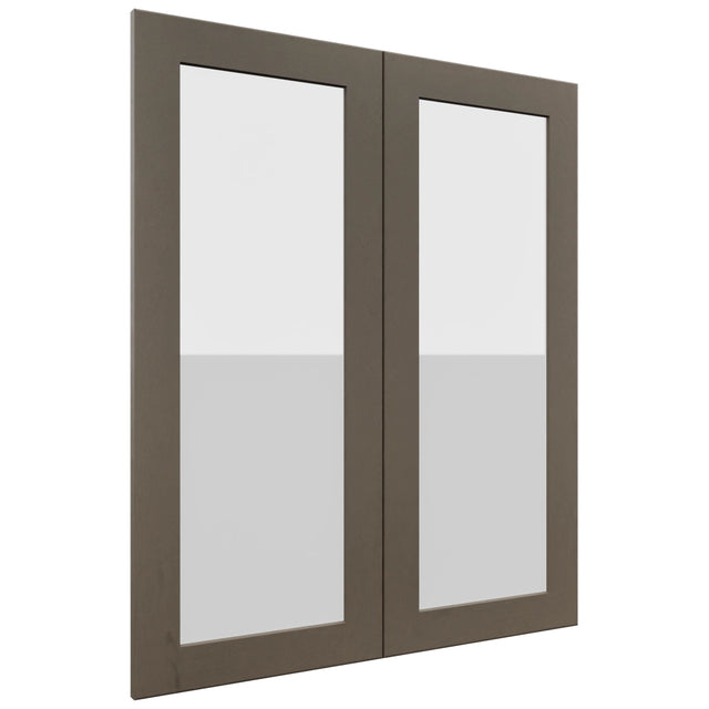 Fabuwood Galaxy Mocha DS GDW3036 Wall Glass Door, Front View