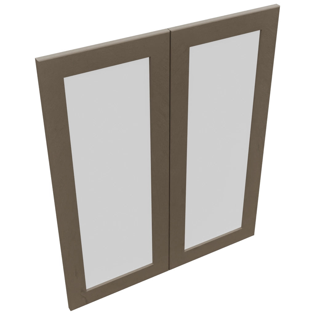 Fabuwood Galaxy Mocha DS GDW3036 Wall Glass Door, Top View