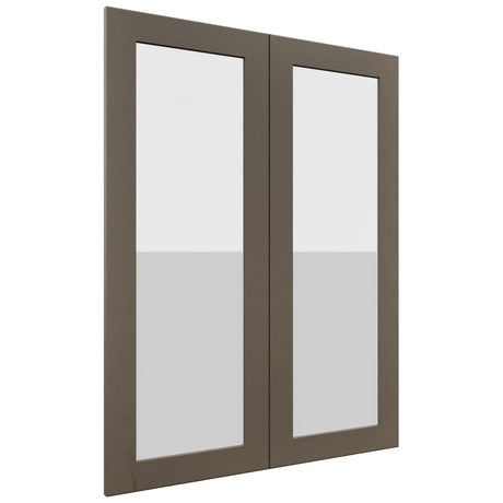 Fabuwood Galaxy Mocha DS GDW3039 Wall Glass Door, Front View