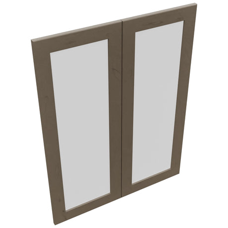 Fabuwood Galaxy Mocha DS GDW3039 Wall Glass Door, Top View