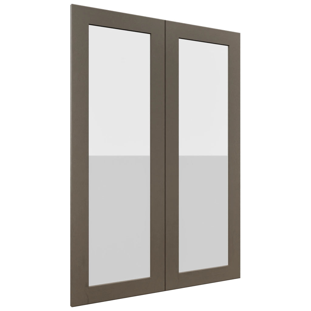 Fabuwood Galaxy Mocha DS GDW3042 Wall Glass Door, Front View