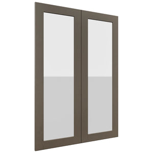 Fabuwood Galaxy Mocha DS GDW3042 Wall Glass Door, Front View
