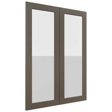 Fabuwood Galaxy Mocha DS GDW3042 Wall Glass Door, Front View